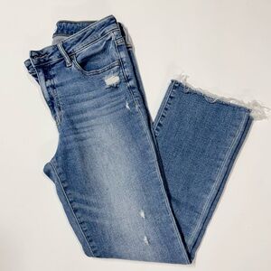 Studio Blue Emma High Rise Scissor Cut Cropped Bootcut Jean